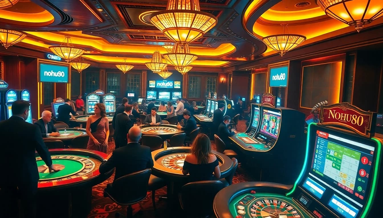 Experience excitement at nohu90's luxurious online casino with vibrant gambling action and thrilling games.