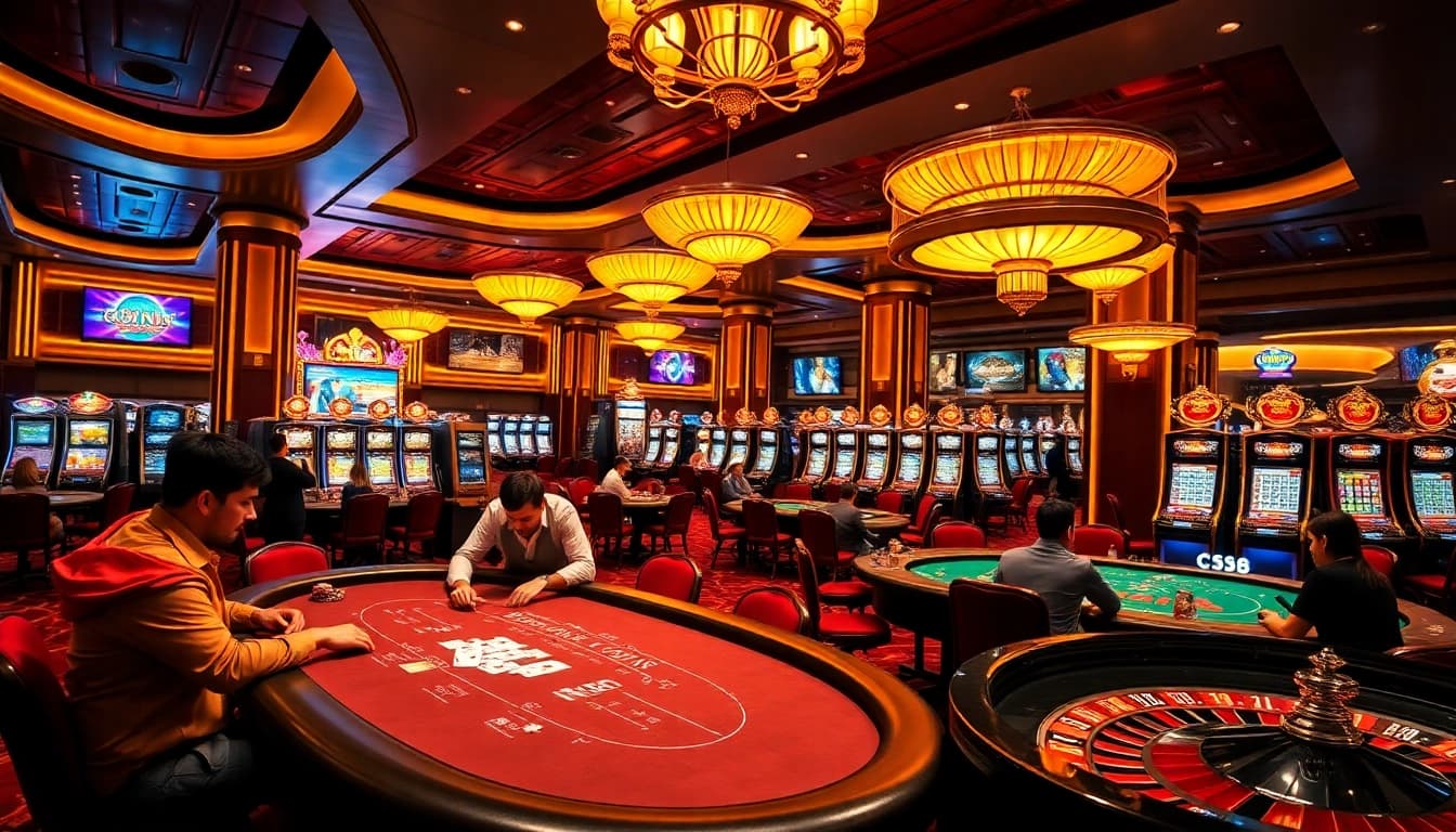 Experience the thrill of winning at C168 casino with vibrant games and luxurious ambiance.