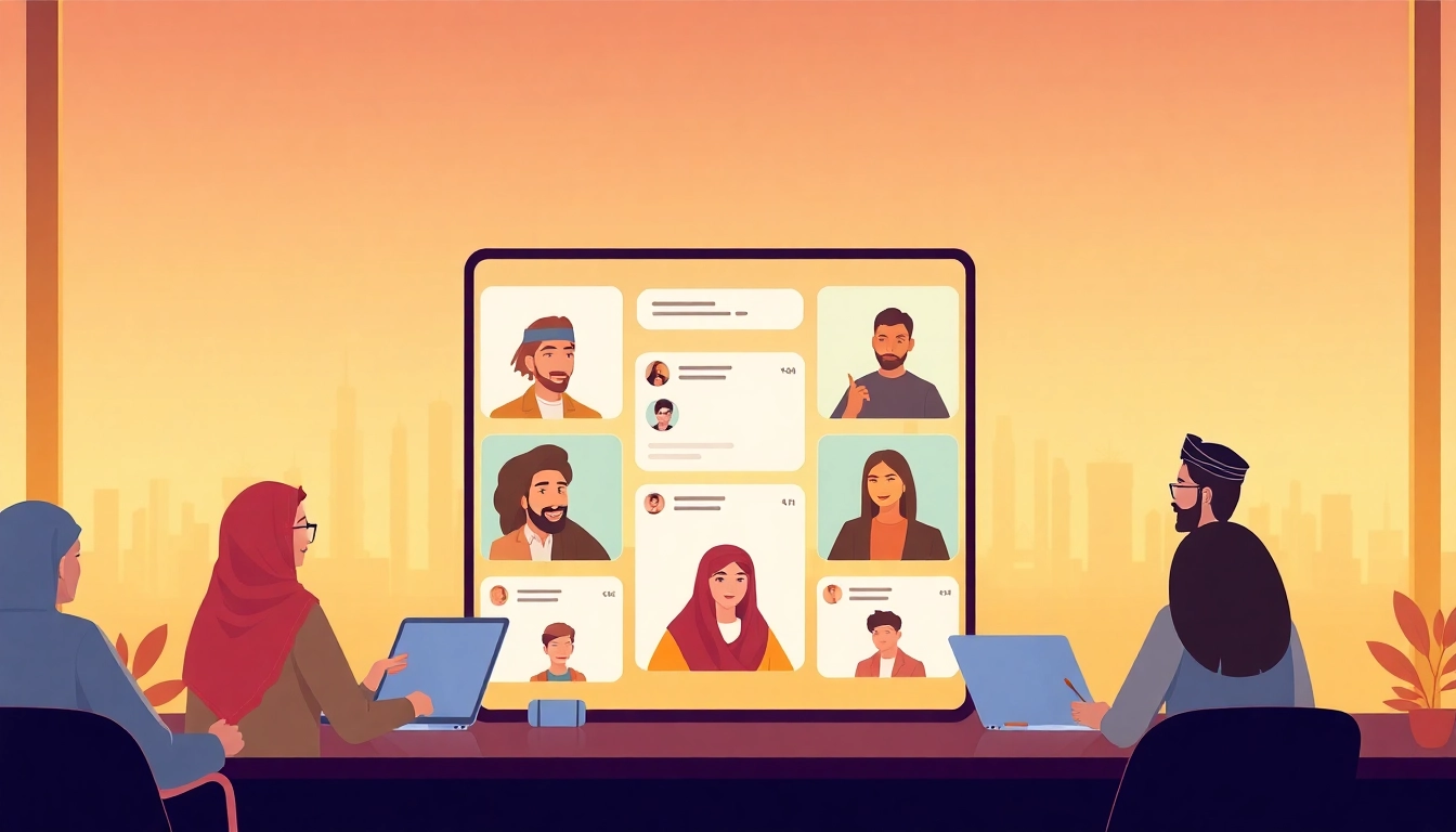 مجتمع دردشة عبر الإنترنت تفاعلي لـ شات الرياض في الرياض النابضة بالحياة