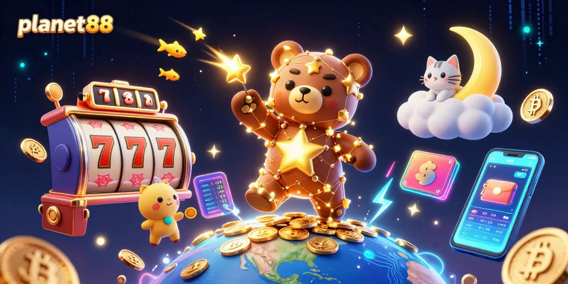 Experience thrilling wins at planet88 with a constellation bear and jackpot slot machines.