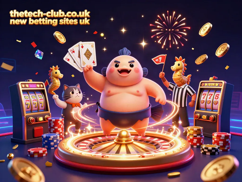 Enjoy the dynamic scene of thetech-club.co.uk new betting sites uk with casino characters and vibrant action.