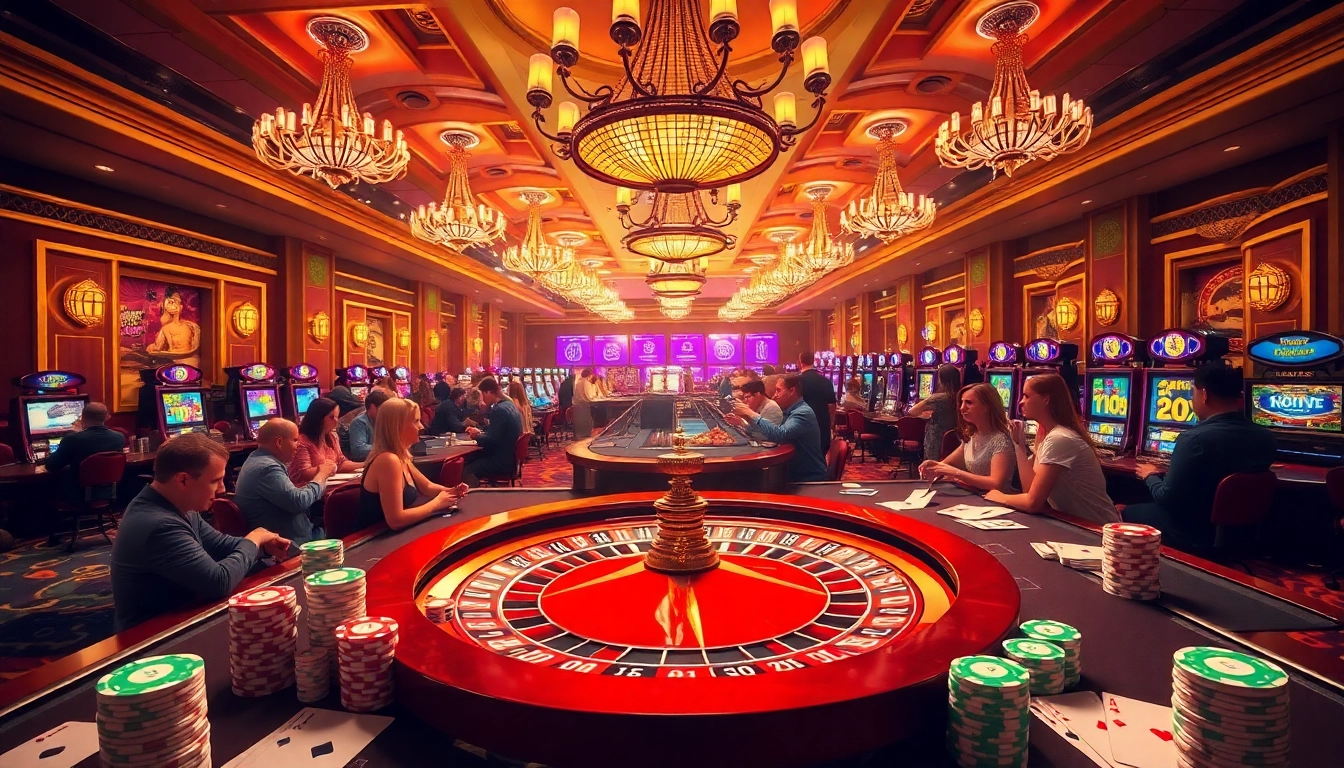 Engage in thrilling games at https://luck8r1.com with vibrant casino layouts showcasing roulette and poker action.
