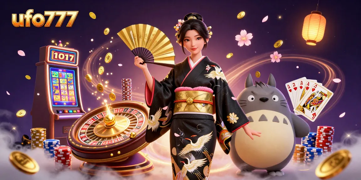 Experience ufo777 gameplay with vibrant slot machines, cascading coins, and enchanting characters.