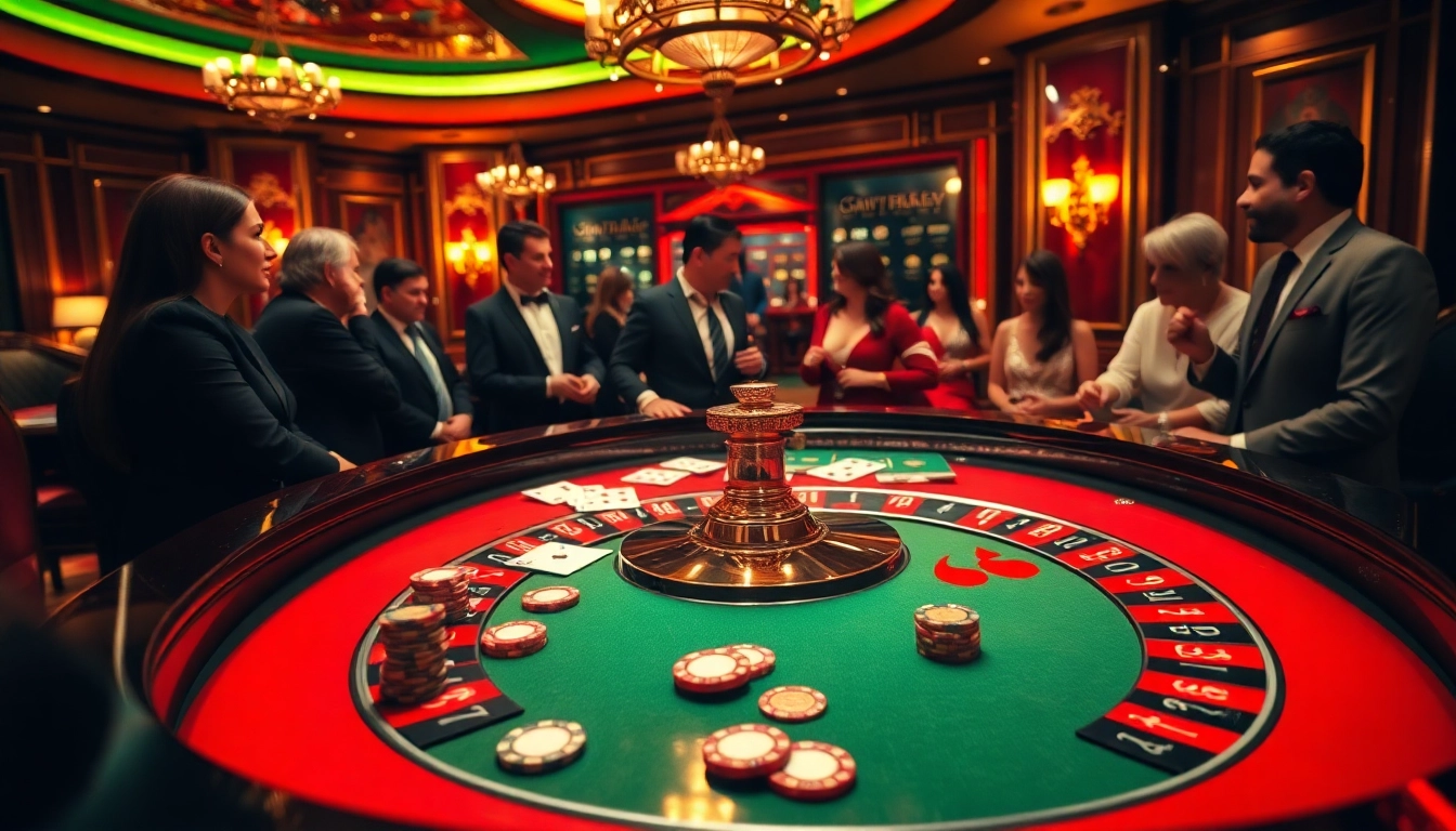 Experience thrilling gambling action with s8 at a luxury casino roulette table.