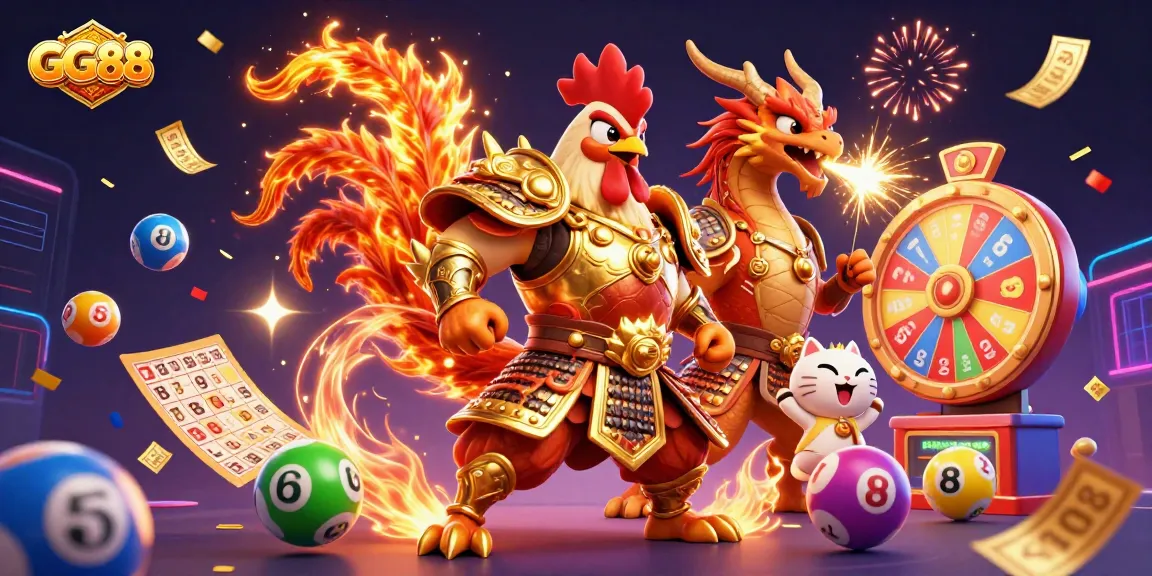 Experience thrilling gameplay at GG88 with exciting characters and vibrant casino elements.