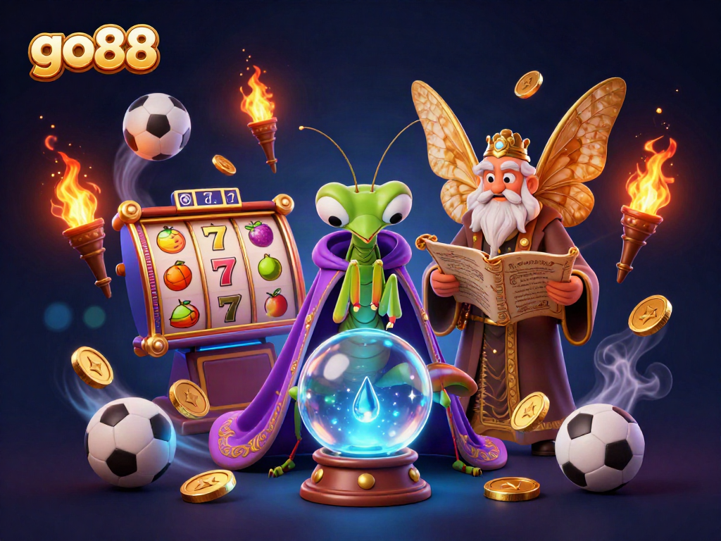 Engage in thrilling gameplay at go88 with vibrant slot reels and dynamic sports elements.