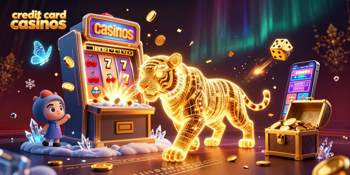 Experience thrilling gameplay with credit card casinos featuring dazzling slot machines and vibrant characters.