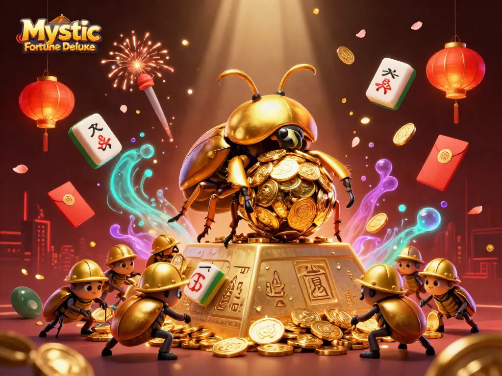 สล็อต Mystic Fortune Deluxe พร้อมสัญลักษณ์โชคลาภและการชนะที่หลากหลาย