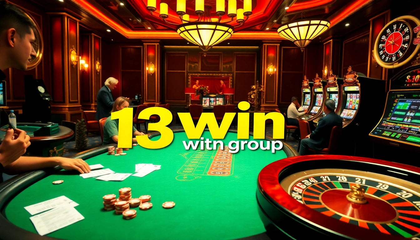 Experience the thrill of betting at 13win group's luxurious casino.