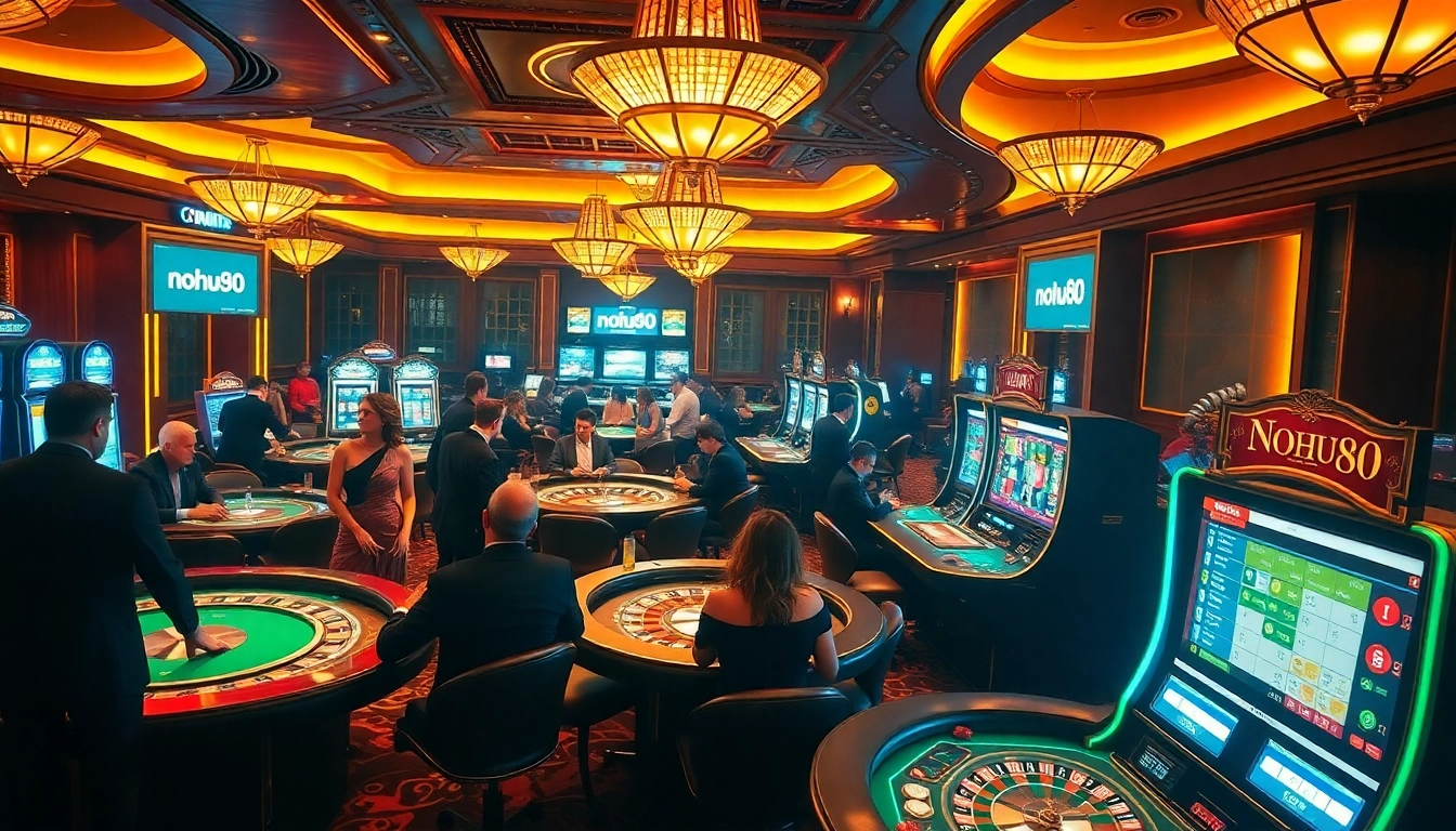 Experience excitement at nohu90's luxurious online casino with vibrant gambling action and thrilling games.