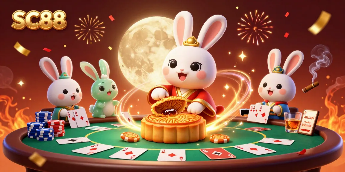 Activate thrilling games at SC88 with a vibrant casino illustration featuring dynamic poker elements.