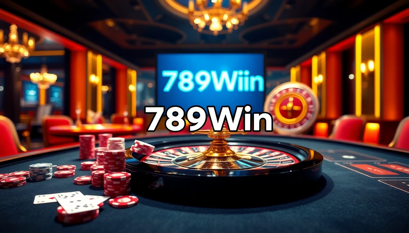 Join the excitement at 789Win with players placing bets on cards and chips at a thrilling casino table.