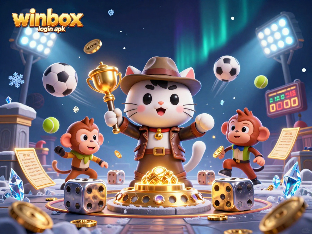 Experience thrilling gaming action with the winbox login apk on multiple devices, featuring golden artifacts.