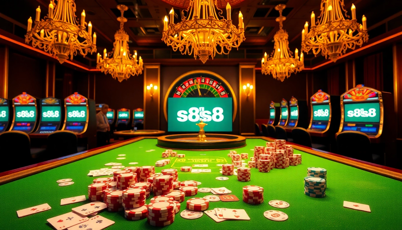 Savor thrilling moments at the casino with games and excitement at https://s8s8.org/ filled with poker chips and roulette.