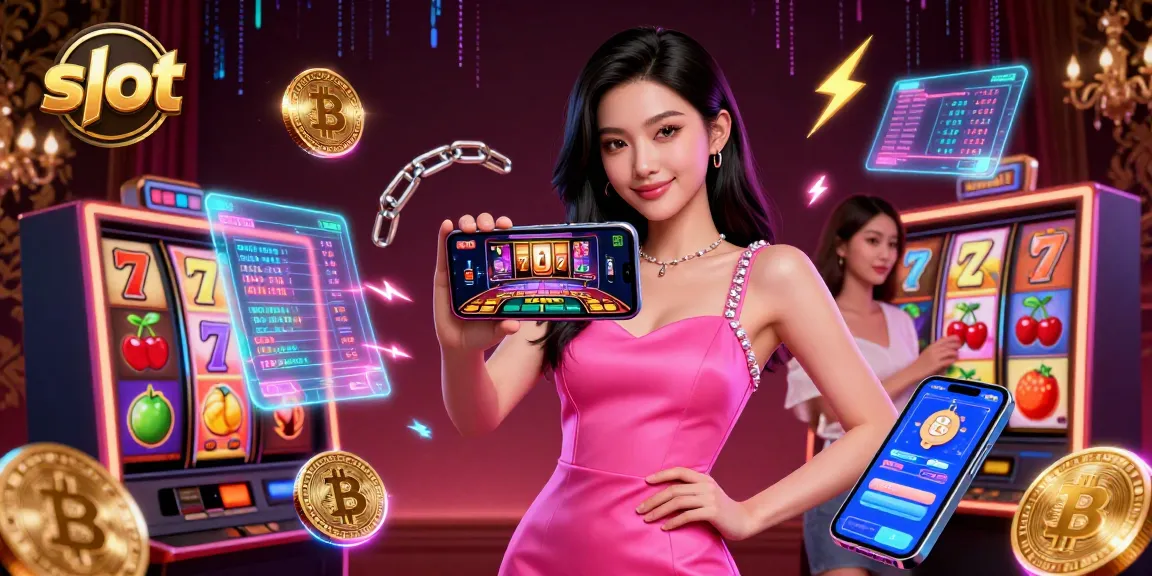 Spin the slot reels featuring vibrant symbols in a dynamic casino scene.