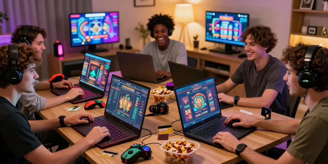Players enjoying online games at home with credit cards at casinos that take credit cards.