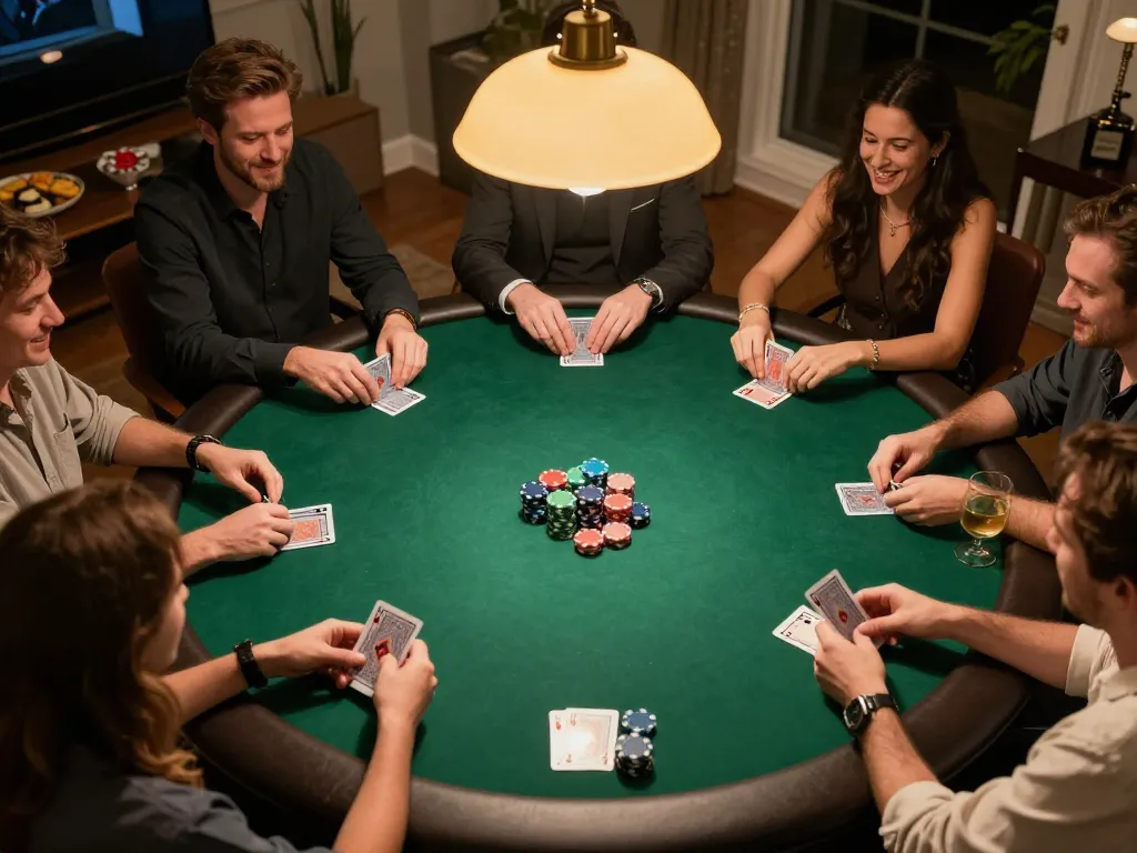 Experience thrilling poker gameplay with 88xx bet in social home settings, showcasing friendly competition and strategic fun.
