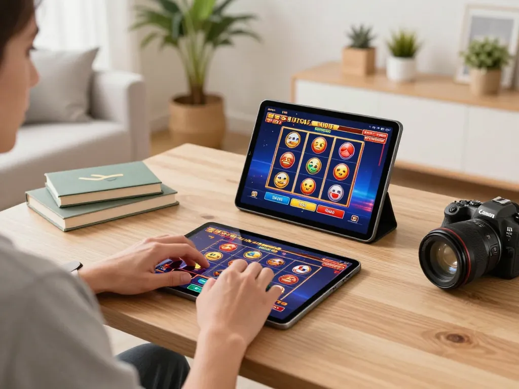 SC88VN player exploring exciting slot games from a cozy home gaming setup.