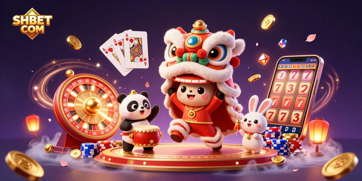 Winning at SHBET COM with vibrant characters, exciting elements, and casino themes