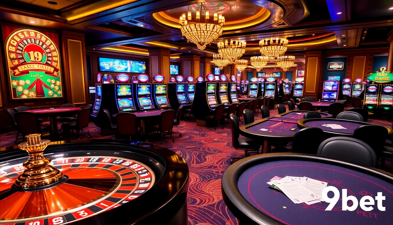 Experience the excitement of i9bet with vibrant casino visuals and engaging gaming environments.