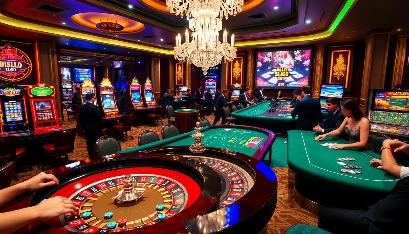 Experience luxury gambling at bl555 with vibrant tables, poker chips, and an engaging casino atmosphere.