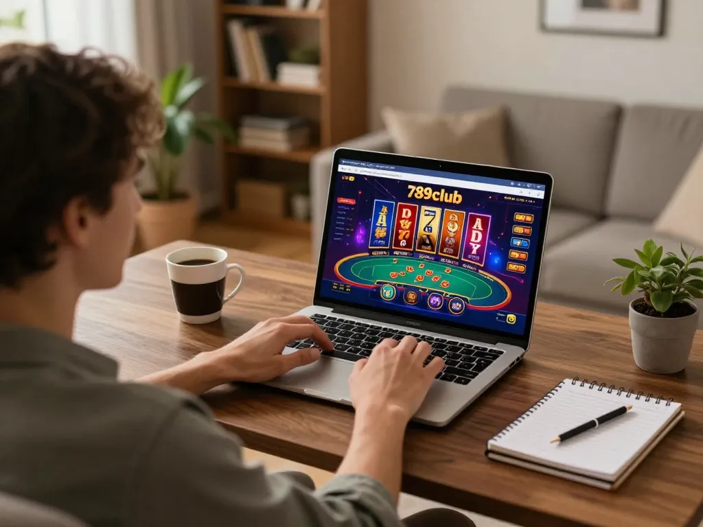 Player enjoying an interactive gaming session on 789club's online casino interface.