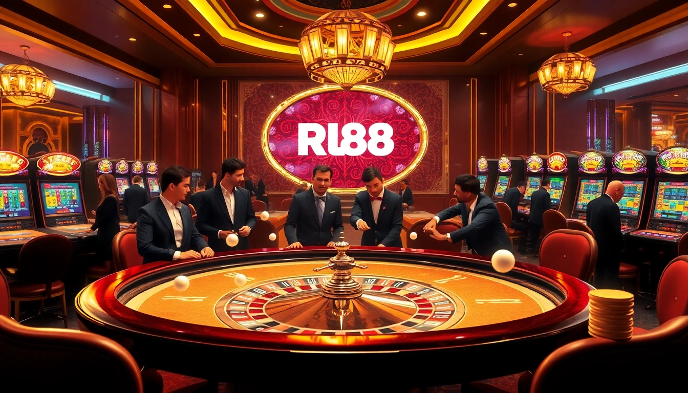 Experience the thrill at RR 88 casino with vibrant games, poker tables, and excited players.