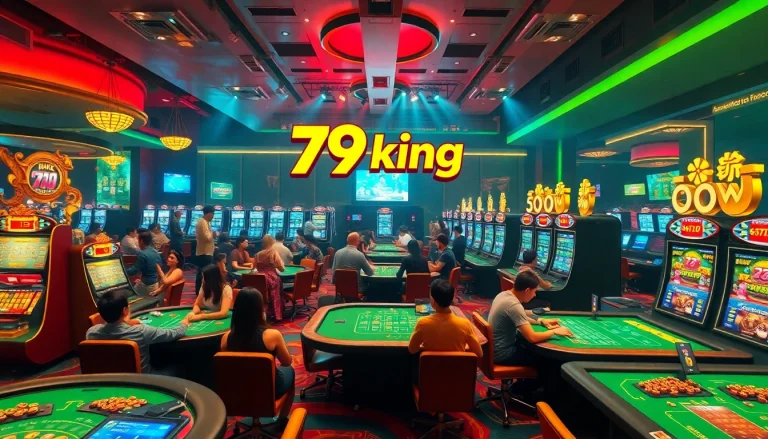 Experience the thrill of online betting with 79king's vibrant casino scene.