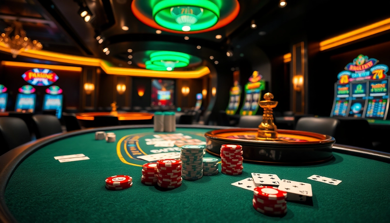 Experience thrilling betting action at 79king’s luxurious poker tables with roulette wheels and vibrant slot machines.