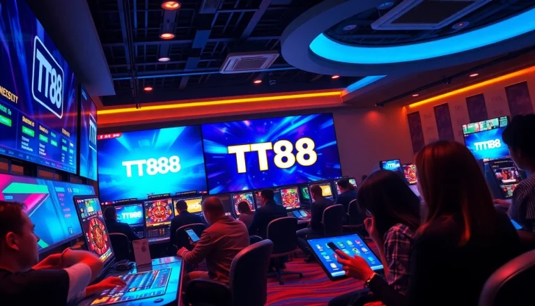 Engaging TT88 online gaming experience with players enjoying live games and betting.