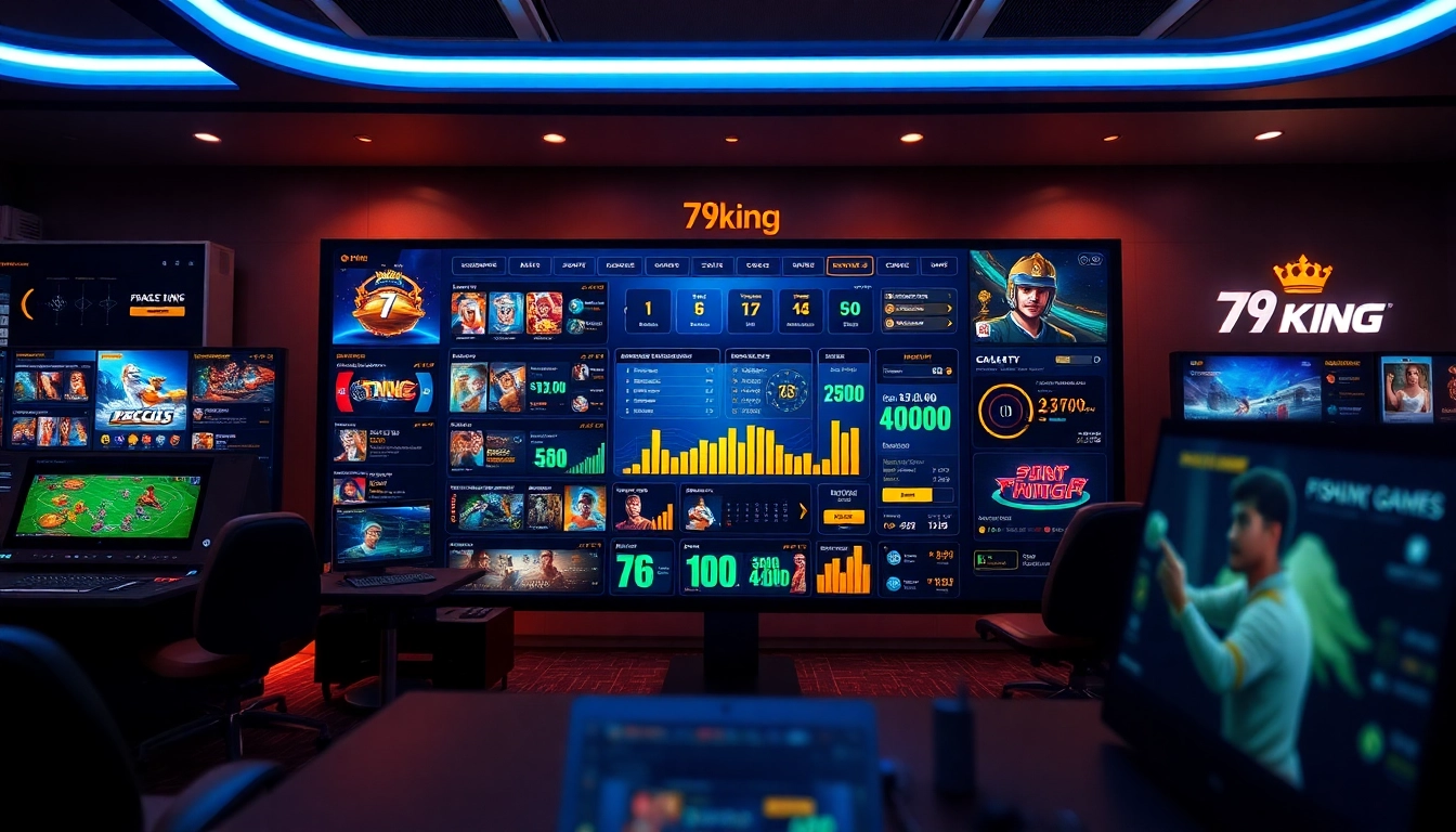 Interfaz de apuestas en línea 79king atractiva que muestra diversas opciones de juego.