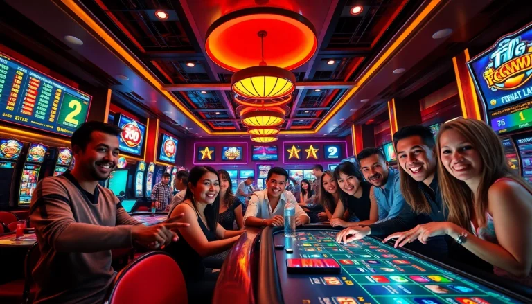 Spannende casino scène met diverse spelers op het 79king online gokplatform.