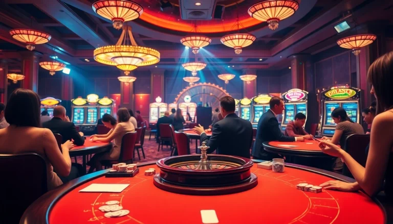 Players strategizing their bets at a luxurious casino table in mm88 gaming environment.