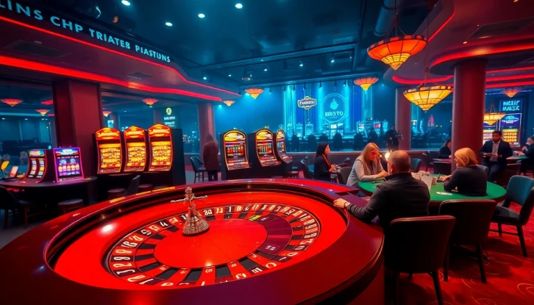 Players enjoying an immersive birutoto experience at a vibrant casino table.