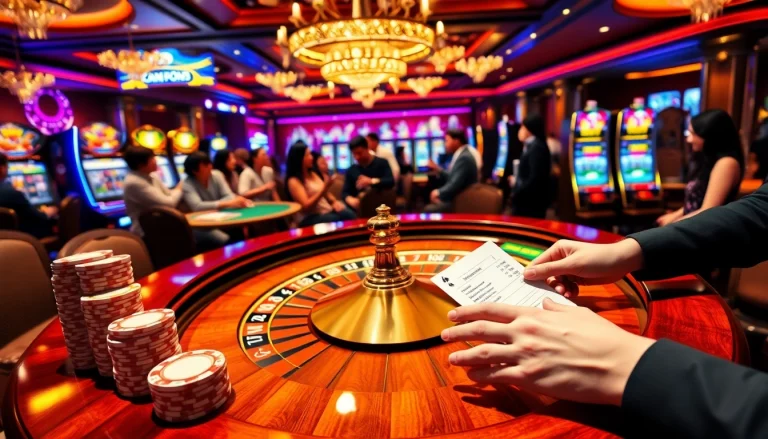 Engaging players bet big at the roulette table with Link OK9 for an exciting gambling experience.