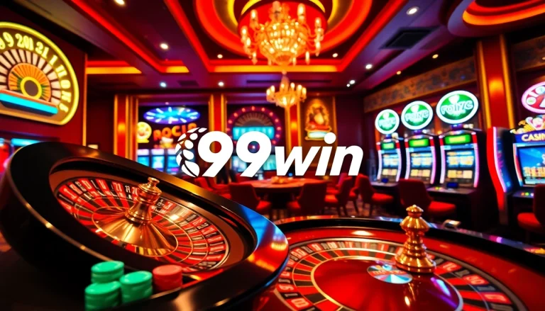 Engaging players in a thrilling game of roulette at the 99win casino, featuring vibrant chips and a luxurious atmosphere.