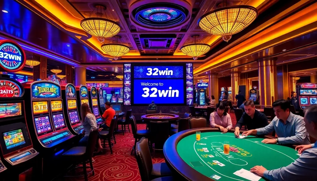 Experience thrilling moments at 32win casino with vibrant games and luxury ambiance.