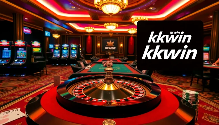 Experience thrilling gameplay at kkwin casino with vibrant roulette and poker tables.