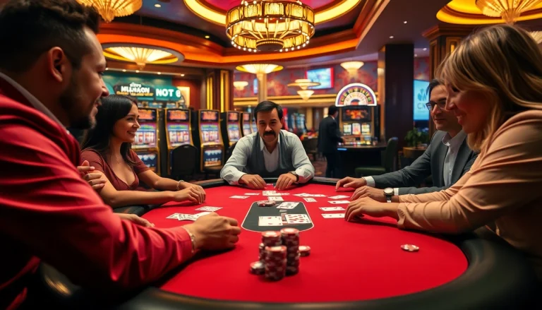 Experience the thrill of gambling at https://166bett.com.br with an engaging poker game set in a luxurious casino.