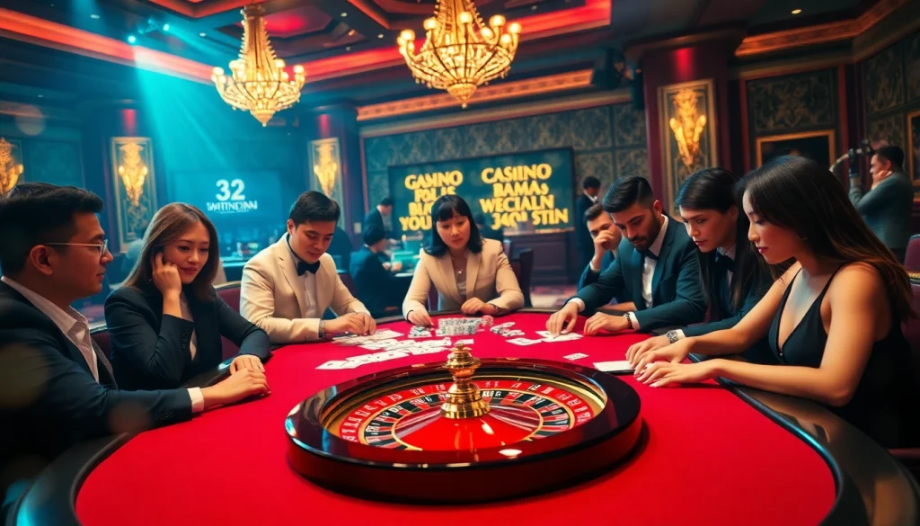 Experience the thrill of winning at 32win trang chủ in a luxurious casino environment.