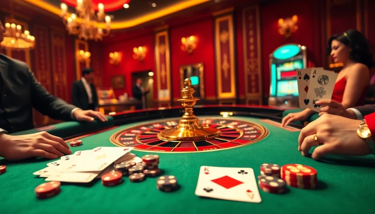 Experience exciting gameplay at https://xx88.us/ with vibrant casino elements like roulette and chips.