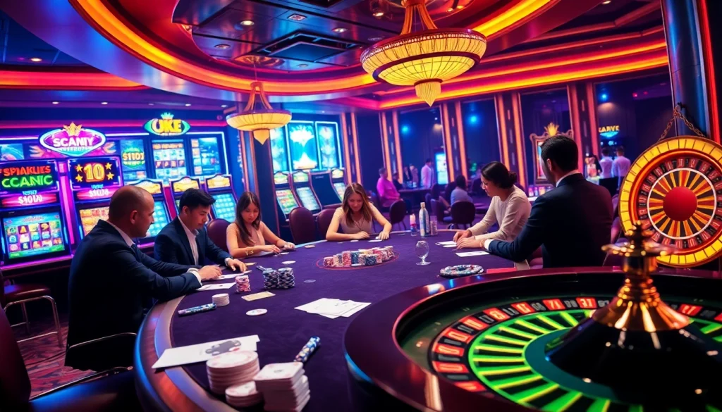 Experience the thrill of Okfun casino with vibrant games and high-stakes poker action.