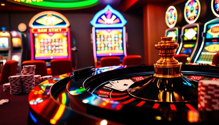 Experience the excitement of winning at 789 BET with vibrant casino elements like roulette wheels and poker chips.