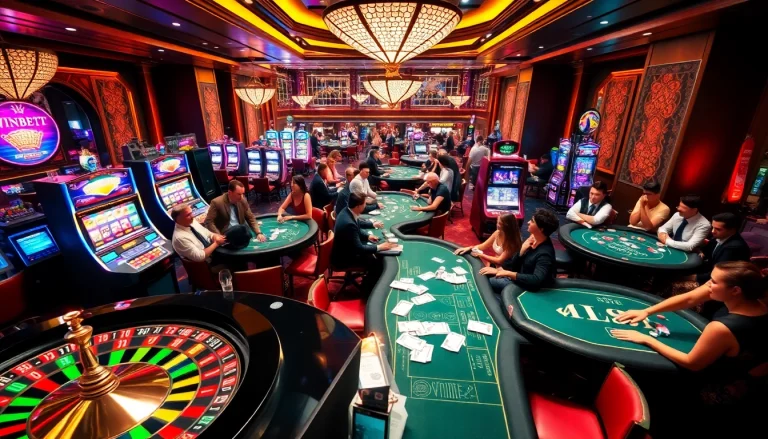 Experience the excitement at WINBET casino with vibrant games and enthusiastic players.