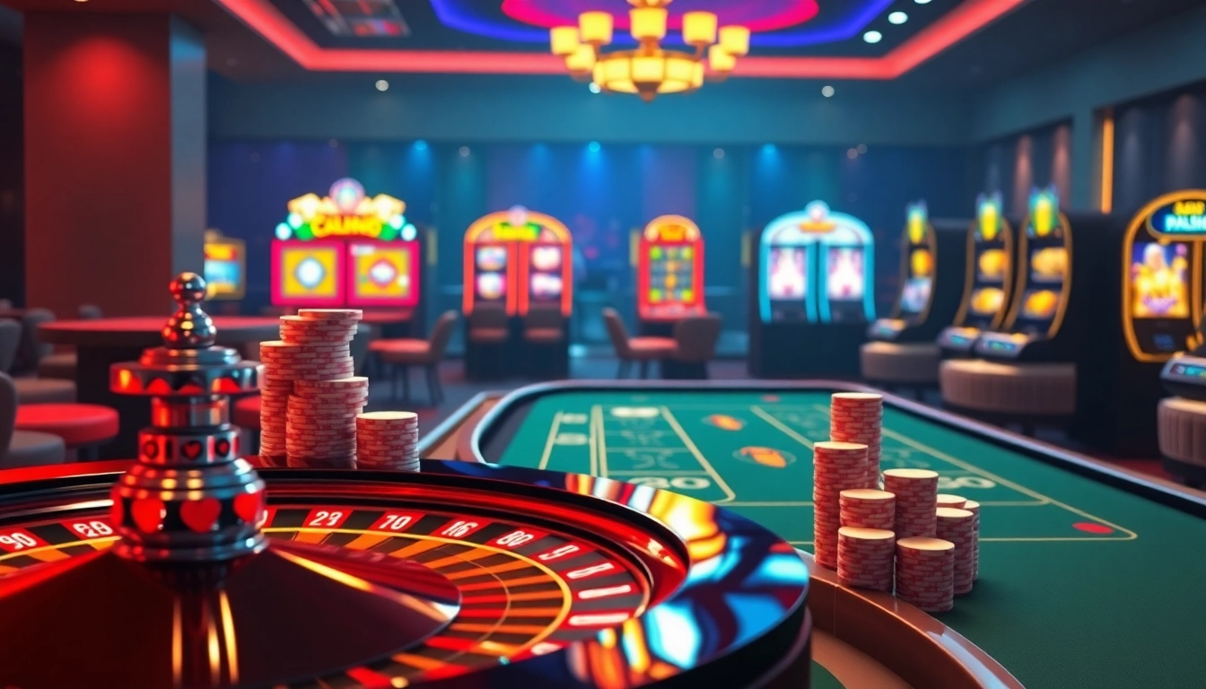 Experience the excitement of gambling at new88 with vibrant slot machines and poker action.