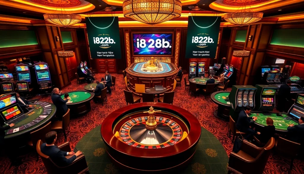 Experience thrilling games at i828b.com with colorful slot machines and exciting roulette.