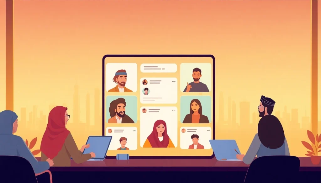 مجتمع دردشة عبر الإنترنت تفاعلي لـ شات الرياض في الرياض النابضة بالحياة