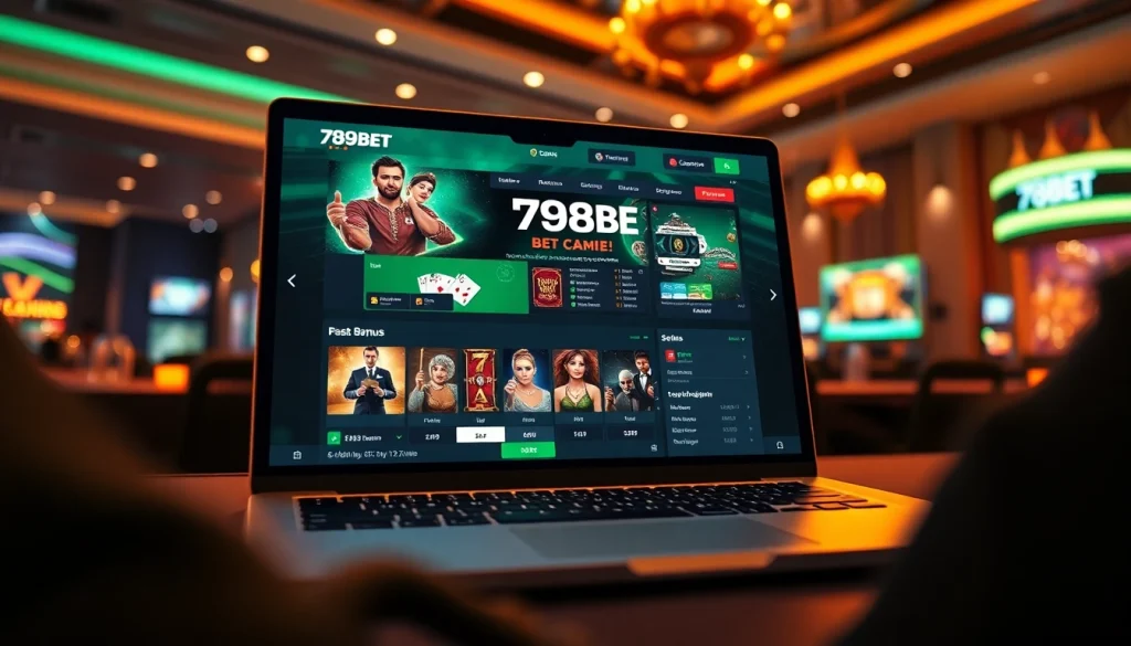 Exciting online gambling scene featuring 789BET's interactive gaming interface.