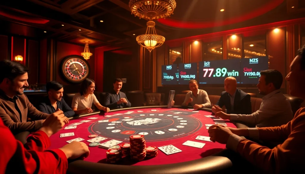 Experience thrilling gaming with a vibrant poker scene at https://789win.gg/ featuring chips and cards.