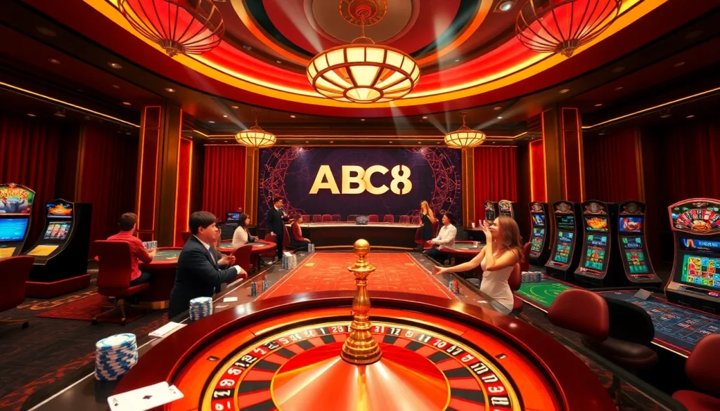 Experience the excitement of winning at ABC8's online betting platform with immersive casino gameplay.